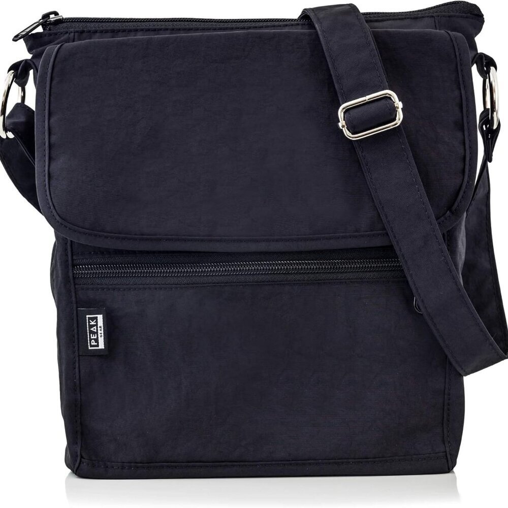 Crossbody Travel Purse with RFID Blocking Pocket and Lifetime Recovery Service.